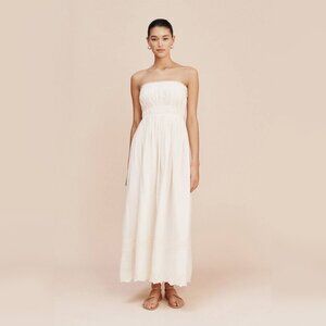 New With Tags POSSE Mylah Strapless Dress - Cream Sz Small